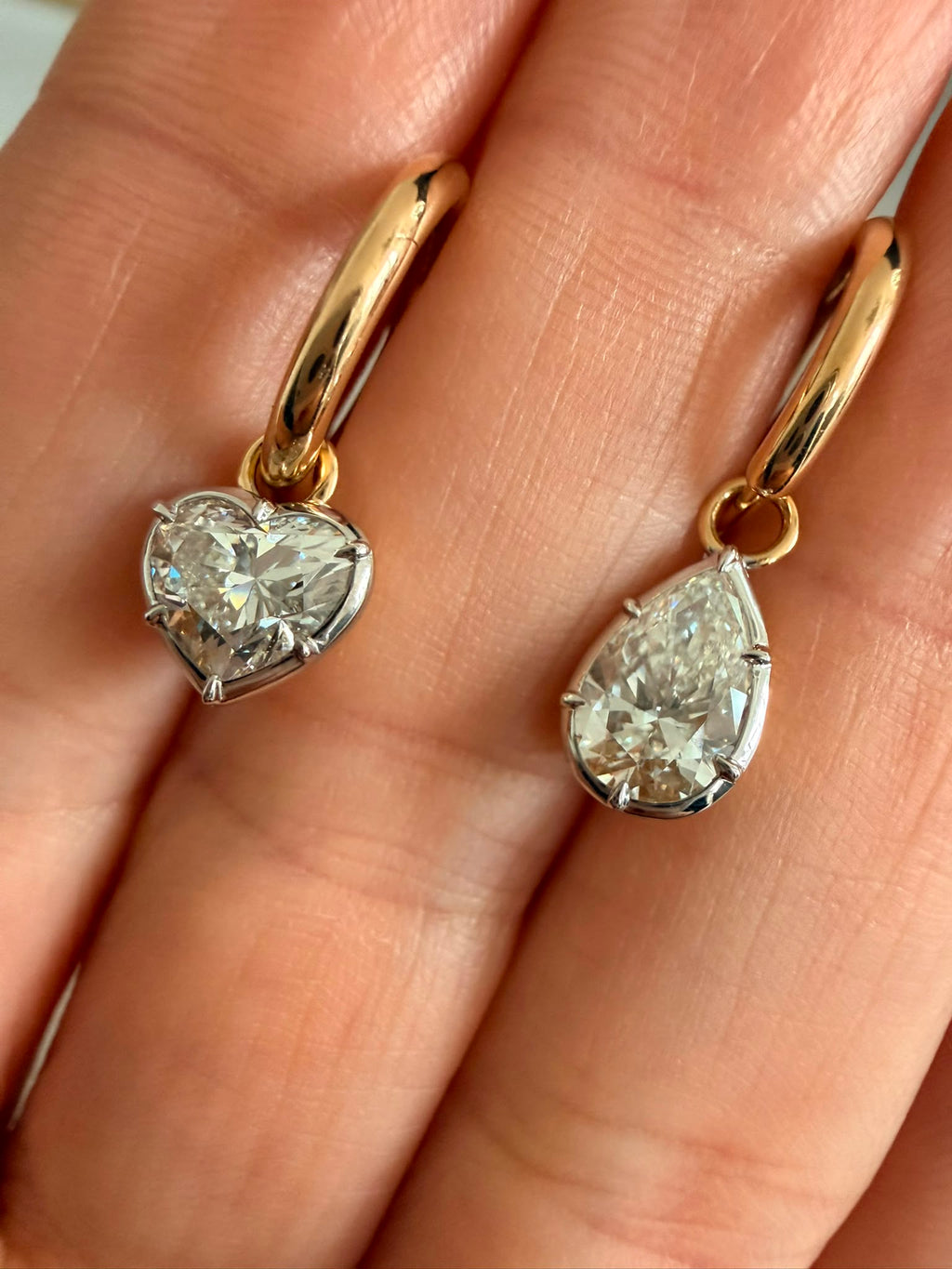 MIS-MATCH DIAMOND EARRINGS