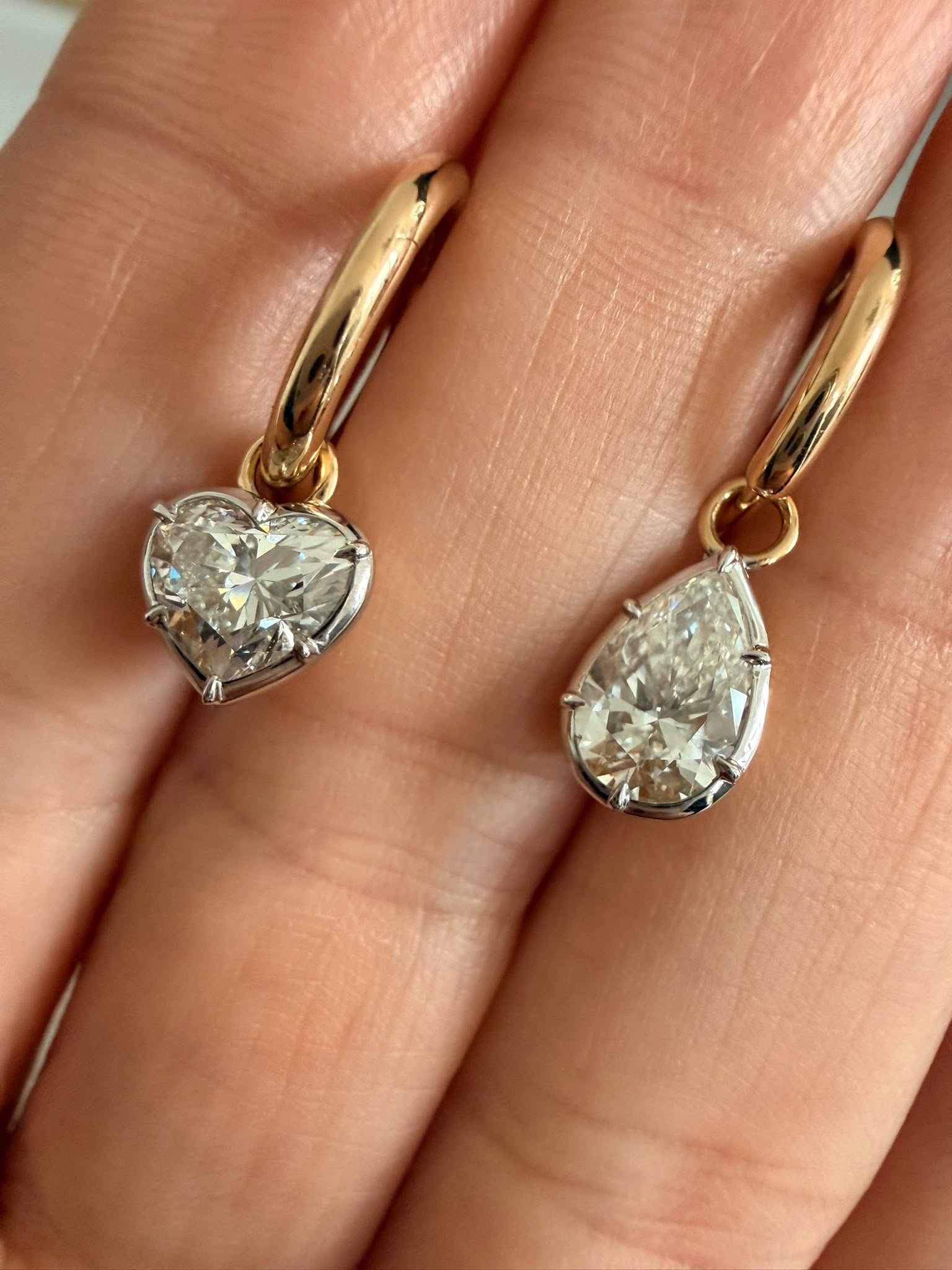 MIS-MATCH DIAMOND EARRINGS